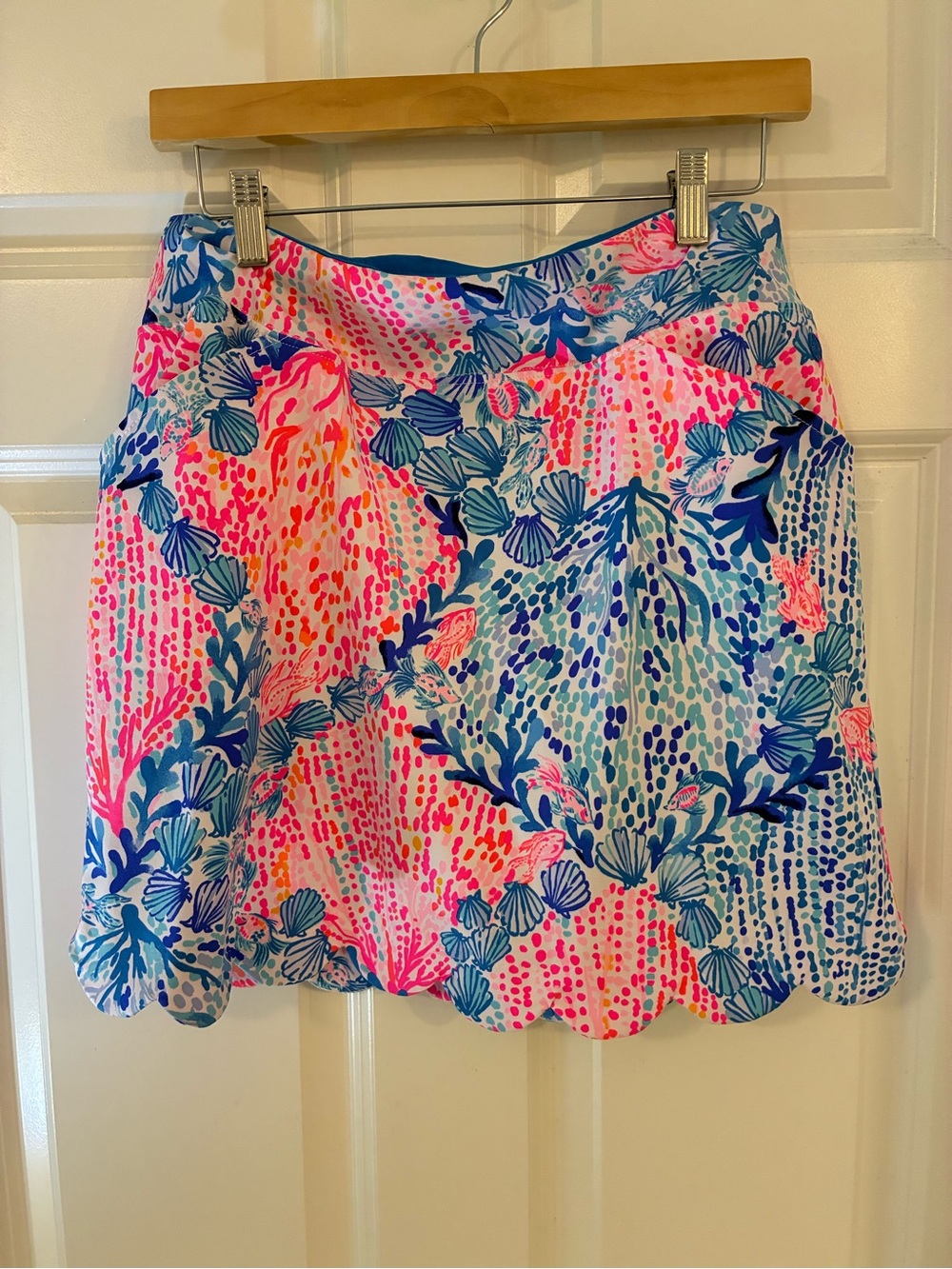 Lilly Pulitzer Luxletic Monica Scallop Skort Sway With Me UPF 50+ Size 6 - Picture 4 of 6